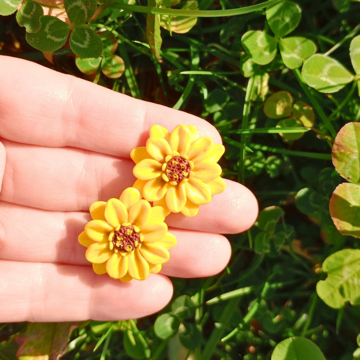 Cercei surub flori galbene [4]