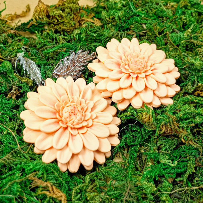 Cercei Crizanteme Peach [12]