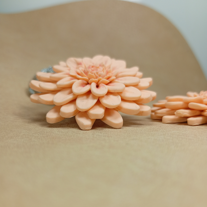 Cercei Crizanteme Peach [17]