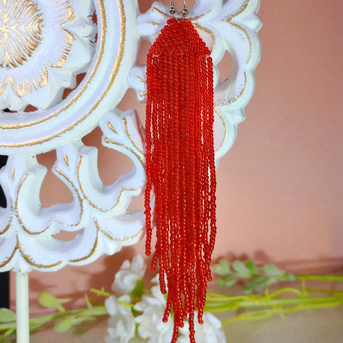 Cercei Rosu Intens – Eleganta si rafinament in fiecare detaliu [8]