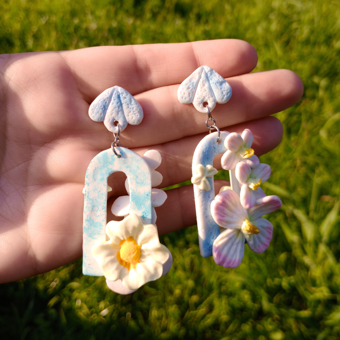 Cercei surub Luminita de seara roz [3]