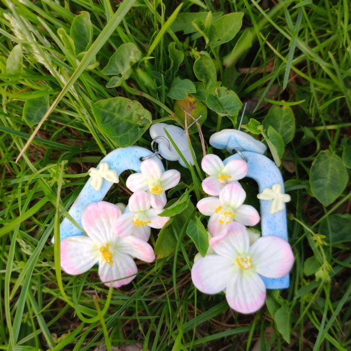 Cercei surub Luminita de seara roz [2]