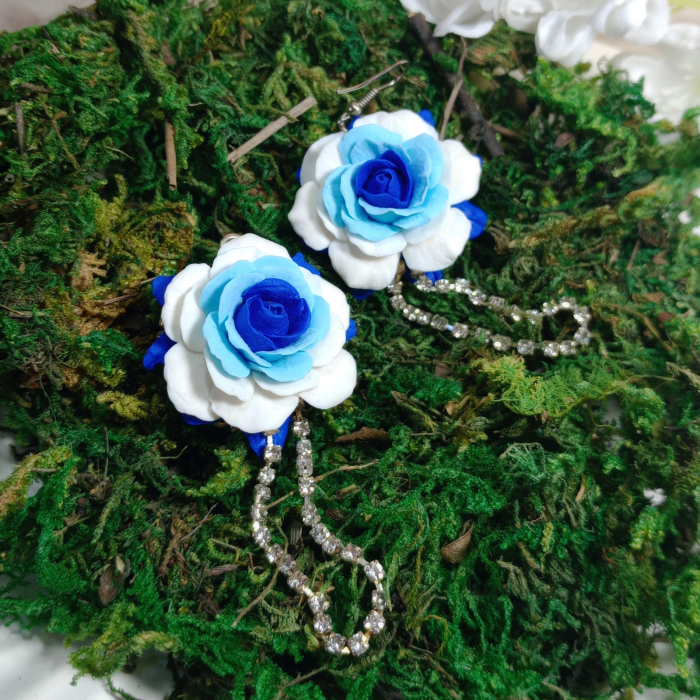 Cercei Trandafiri Albaștri [7]