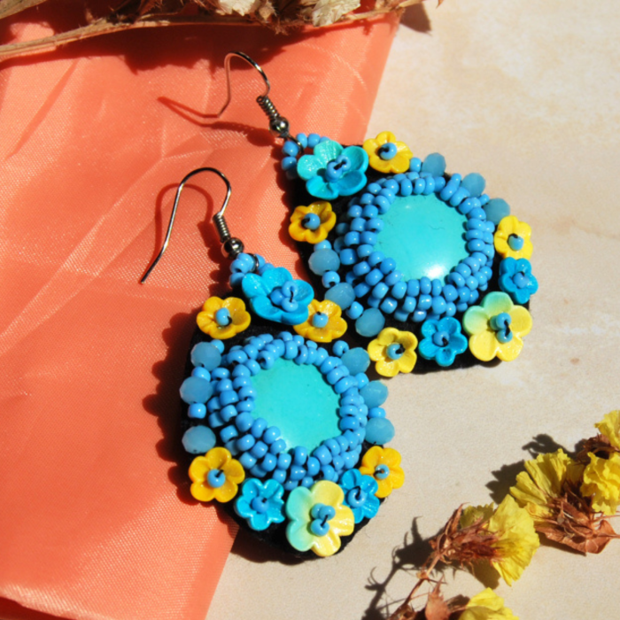 Cercei Turquoise Bloom [4]