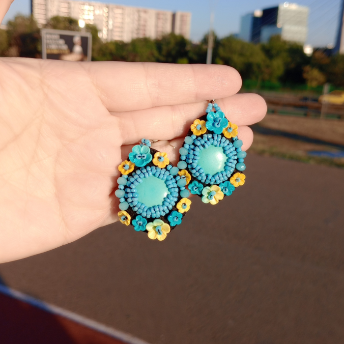 Cercei Turquoise Bloom [7]