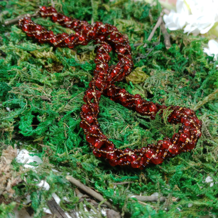 Colier Roșu din Mărgele Cusute [5]