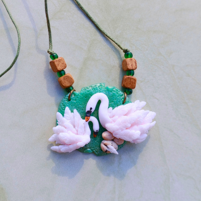 Pandantiv lebada mama si copilul [8]