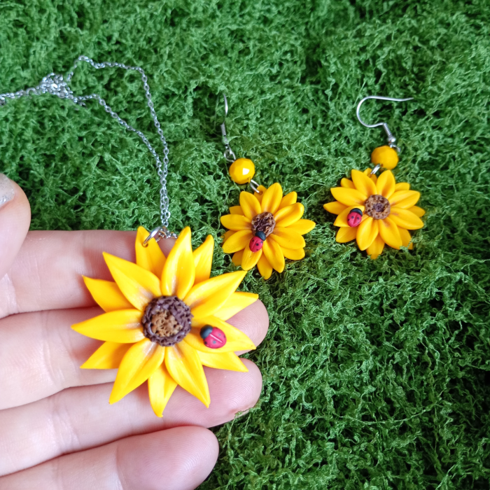 Set handmade Floarea-Soarelui și Buburuză [10]