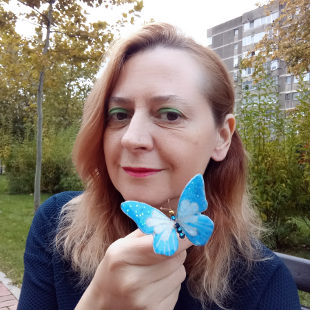 Ac de păr fluture albastru UNICAT [6]