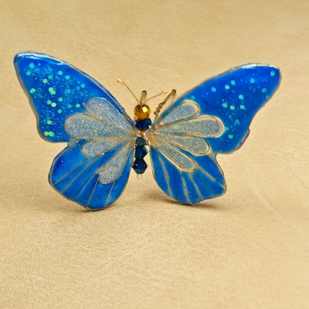 Ac de păr fluture albastru UNICAT [14]