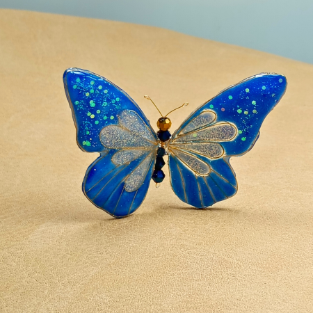 Ac de păr fluture albastru UNICAT [16]