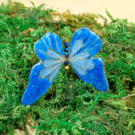 Ac de păr fluture albastru UNICAT [5]