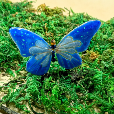 Ac de păr fluture albastru UNICAT [3]