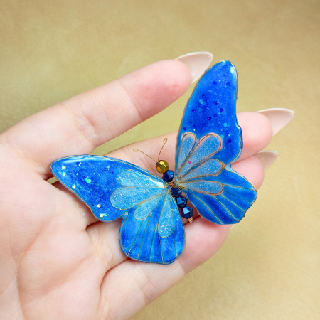 Ac de păr fluture albastru UNICAT [18]