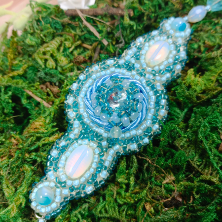 Bratara albastra statement Blue Sky [9]