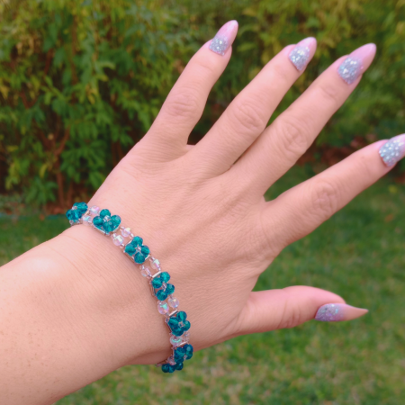 Colecția Natură - Brățară cristale albastre