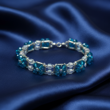 Bratari - Brățară cristale albastre