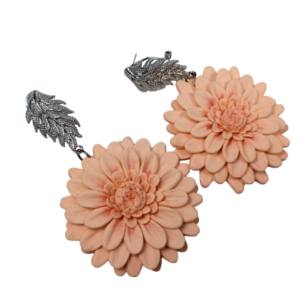 Cercei Crizanteme Peach [13]