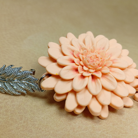 Cercei Crizanteme Peach [15]