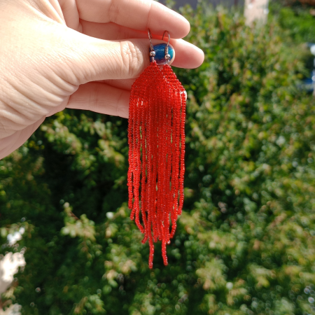 Cercei Rosu Intens – Eleganta si rafinament in fiecare detaliu [2]