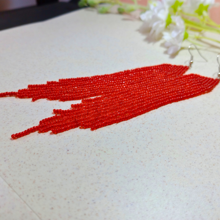 Cercei Rosu Intens – Eleganta si rafinament in fiecare detaliu [4]