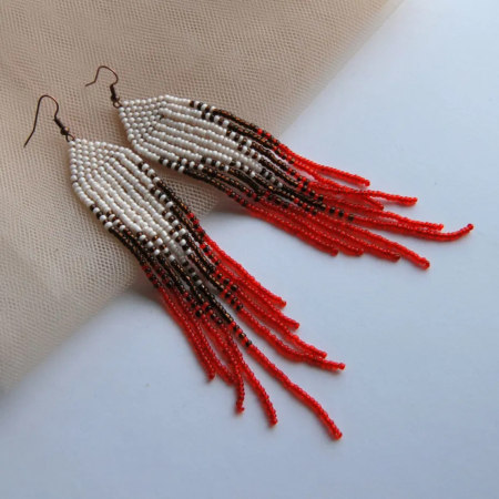 Cercei Rosu si Alb – Eleganta și rafinament in fiecare detaliu [2]