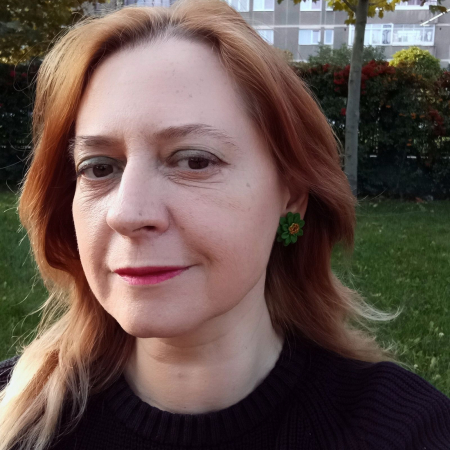 Cercei surub cu flori verzi [5]