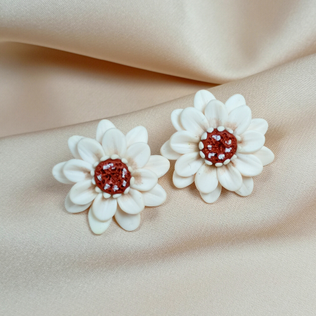 Cercei surub - Cercei surub flori albe