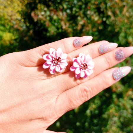 Cercei Florali Roz – Delicate Blossom [3]