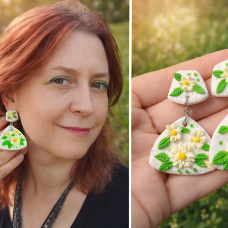 Colecția Florală - Cercei surub Ruscuta de primavara