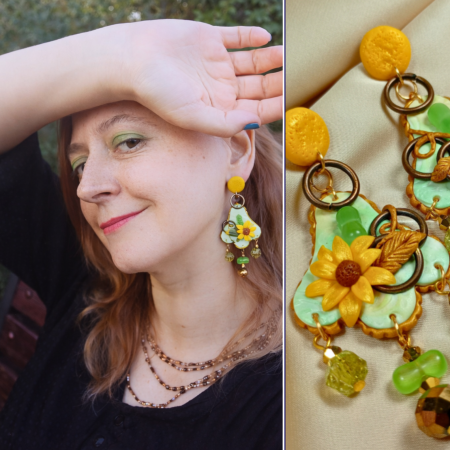 Colecția Florală - Cercei Toamna