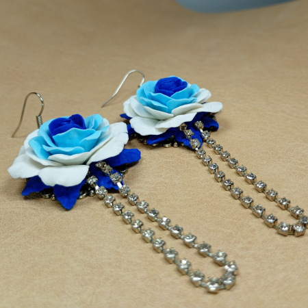 Cercei Trandafiri Albaștri [8]