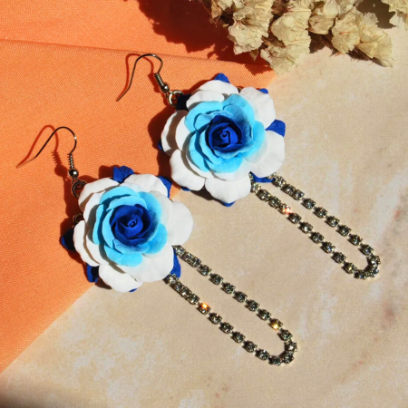 Cercei Trandafiri Albaștri [2]
