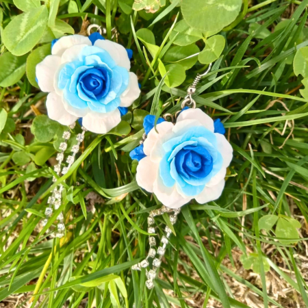 Cercei Trandafiri Albaștri [9]
