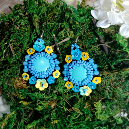 Cercei Turquoise Bloom [5]