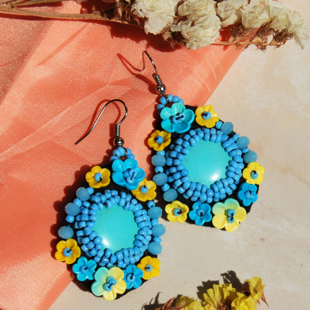 Cercei Turquoise Bloom [12]