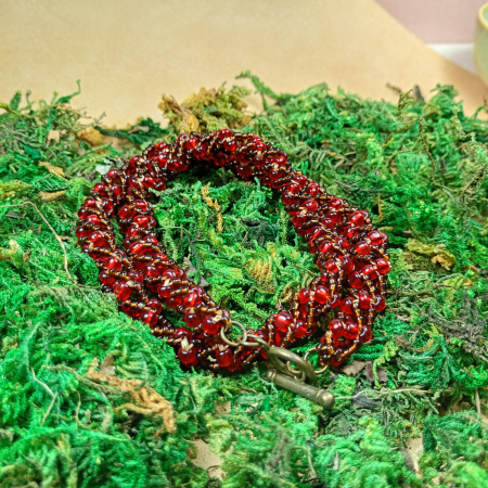 Colier Roșu din Mărgele Cusute [9]