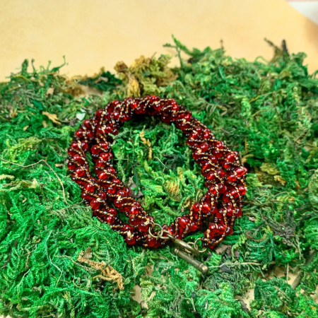 Colier Roșu din Mărgele Cusute [13]