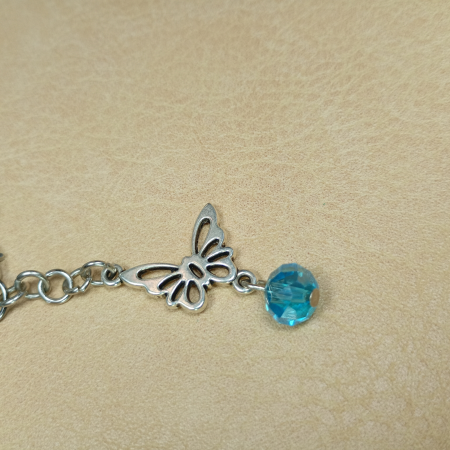 Colier Spirala Albastră din margele sticlă [11]