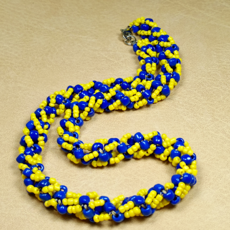 Colier Spirală Galben-Albastru [11]