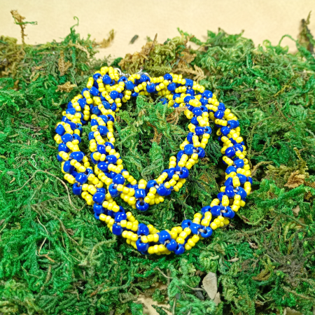 Colier Spirală Galben-Albastru [9]