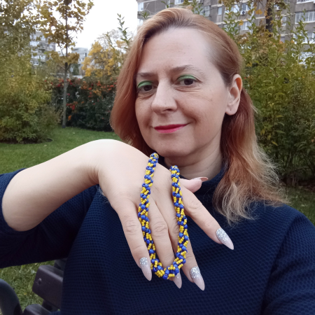 Colier Spirală Galben-Albastru [6]