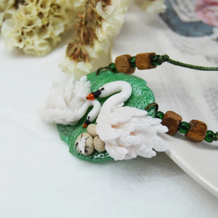 Pandantiv lebada mama si copilul [8]