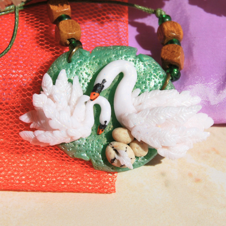 Pandantiv lebada mama si copilul [1]