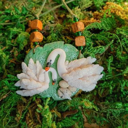 Pandantiv lebada mama si copilul [2]