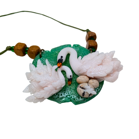 Pandantiv lebada mama si copilul [9]