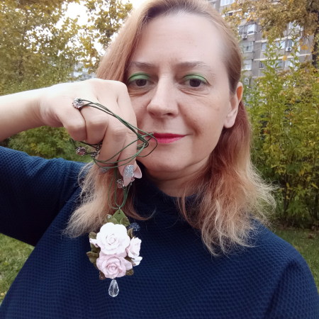 Pandantiv Trandafiri în Rouă [6]