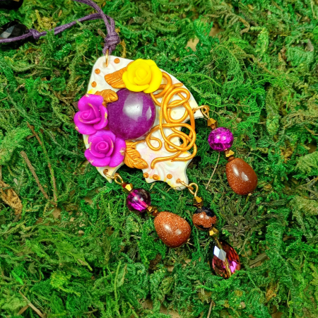 Pandantiv Trandafiri Mov [2]