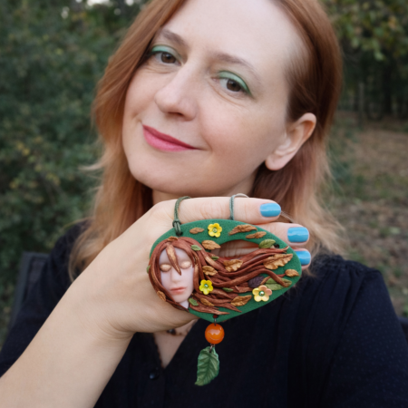 Colecția Zâne - Pandantiv unicat Zâna Toamnei