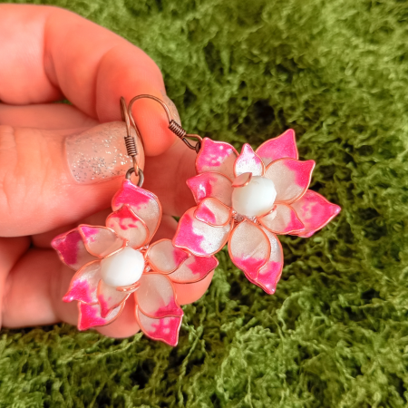 Set bijuterii handmade Lotus Roz [1]
